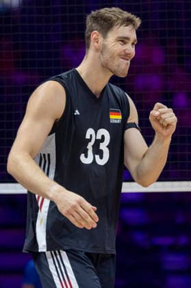 VNL China - Germany 28.06.2026 volleyball, Gliwice , Arena Pre Zero , Mens Volleyball Nations League 2026 FIVB VNL (siatkowka, Liga Narodow, Chiny - Niemcy ), game , match China - Germany image shows: Simon Valentin Torwie photo Katarzyna Plewczynska Fotostyk Copyright: xKatarzynaxPlewczynskax 20260628KAPL5837