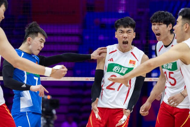 VNL China - Germany 28.06.2026 volleyball, Gliwice , Arena Pre Zero , Mens Volleyball Nations League 2026 FIVB VNL (siatkowka, Liga Narodow, Chiny - Niemcy ), game , match China - Germany image shows: Zhihong Xue photo Katarzyna Plewczynska Fotostyk Copyright: xKatarzynaxPlewczynskax 20260628KAPL5950