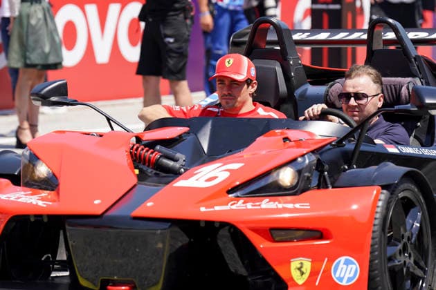 FORMULA ONE AUSTRIAN GRAND PRIX 2026 Charles Leclerc 16 (MON) Ferrari at the Driver s Parade during the Formula 1 Lenovo Austrian Grand Prix 2026, 8th round of the 2026 Formula 1 World Championship, WM, Weltmeisterschaft from 26th-28th June, 2026 at the Red Bull Ring, Spielberg, Austria. Credit: Robbie Hoad Every Second Media Editorial use only. All images are copyright Every Second Media Limited. No images may be reproduced without prior permission. Copyright: xIMAGO EveryxSecondxMediax ESM-2048-0423 RobbiexHoadx xEveryxSecondxMediax