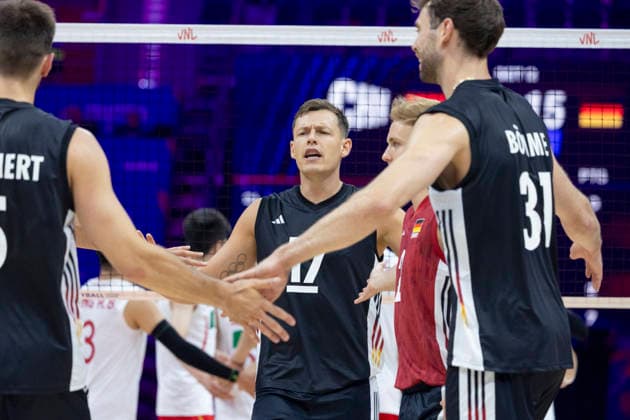 VNL China - Germany 28.06.2026 volleyball, Gliwice , Arena Pre Zero , Mens Volleyball Nations League 2026 FIVB VNL (siatkowka, Liga Narodow, Chiny - Niemcy ), game , match China - Germany image shows: Jan Zimmermann (C) photo Katarzyna Plewczynska Fotostyk Copyright: xKatarzynaxPlewczynskax 20260628KAPL5725