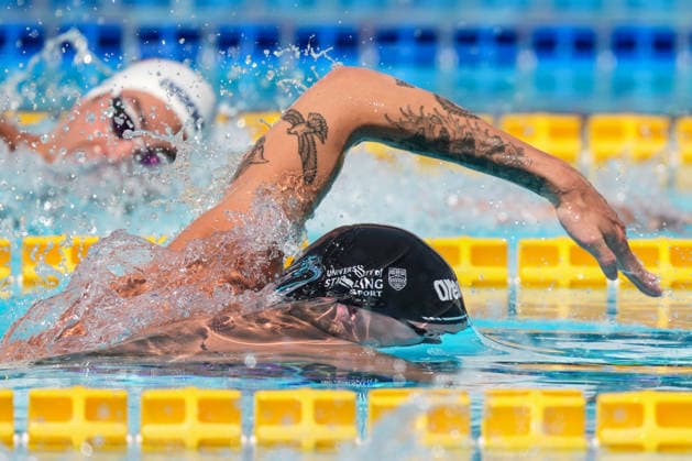 Jack McMillan of Great Britain, 200m Freestyle Men Heats, during the 62nd Settecolli swimming meeting at Stadio del Nuoto in Rome (Italy), June 28, 2026. antoniettaxbaldassarre