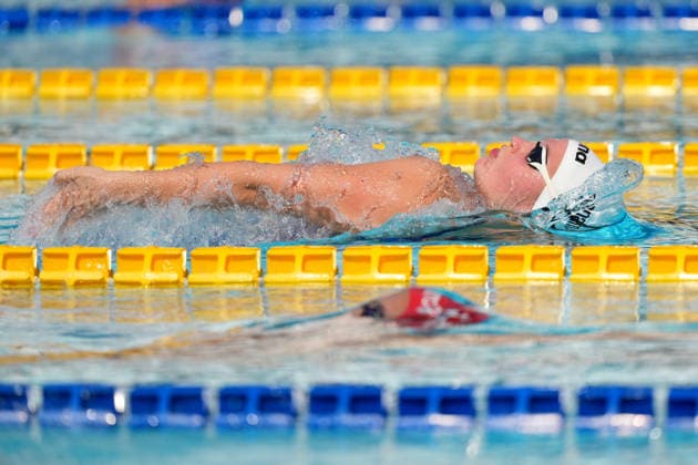 Alessia Bianchi of Italy, 200m Backstroke Women Heats, during the 62nd Settecolli swimming meeting at Stadio del Nuoto in Rome (Italy), June 28, 2026. antoniettaxbaldassarre