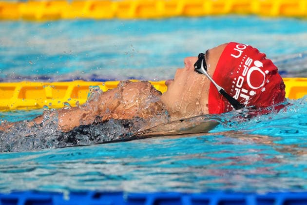 Aurora Velati of Italy, 200m Backstroke Women Heats, during the 62nd Settecolli swimming meeting at Stadio del Nuoto in Rome (Italy), June 28, 2026. antoniettaxbaldassarre