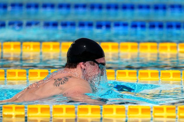 Caspar Corbeau of Netherlands, 200m Breaststroke Men Heats, during the 62nd Settecolli swimming meeting at Stadio del Nuoto in Rome (Italy), June 28, 2026. antoniettaxbaldassarre