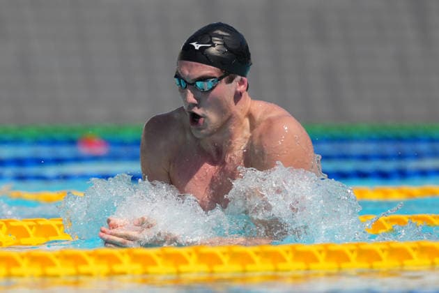 Caspar Corbeau of Netherlands, 200m Breaststroke Men Heats, during the 62nd Settecolli swimming meeting at Stadio del Nuoto in Rome (Italy), June 28, 2026. antoniettaxbaldassarre