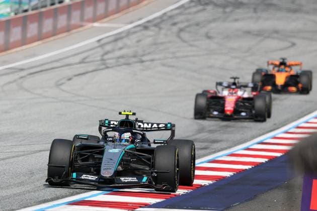Kimi Antonelli (Mercedes-AMG Petronas 12), Charles Leclerc (Scuderia Ferrari HP 16), Oscar Piastri (McLaren Formula 1 Team 81), Rennen, Grosser Preis von Oesterreich, Motorsport, Herren, Formel 1, 28.06.2026 Spielberg Steiermark Oesterreich *** Kimi Antonelli, Mercedes AMG Petronas, 12, Charles Leclerc, Scuderia Ferrari HP 16, Oscar Piastri, McLaren Formula 1 Team 81, Race, Austrian Grand Prix, Motorsports, Men, Formula 1, June 28, 2026, Spielberg, Styria, Austria Copyright: xkolbert-press ChristianxKolbertx