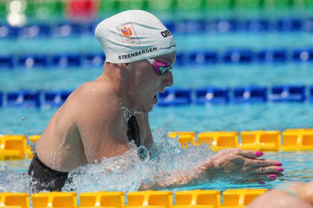Marrit Steenbergen of Netherlands, 200m Individual Medley Women Heats, during the 62nd Settecolli swimming meeting at Stadio del Nuoto in Rome (Italy), June 28, 2026. antoniettaxbaldassarre