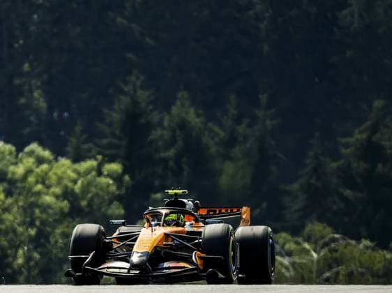 SPIELBERG - Lando Norris (McLaren) at the Red Bull Ring race track during the Austrian Grand Prix. SEM VAN DER WAL ANP xVIxANPxSportx xxANPxIVx 562270303 originalFilename: 562270303.jpg