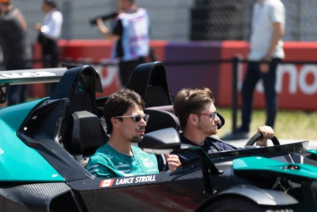 (18) Lance Stroll (CAN) - Aston Martin Aramco F1 Team - Aston Martin AMR26 - Honda during the Pre-Race of Formula 1 Rolex Austrian Grand Prix 2026 at Red Bull Ring in Spielberg, Austria. Round 10 of the 2026 FIA Formula One World Championship, WM, Weltmeisterschaft held June 26-28, 2026. The Red Bull Ring in Spielberg, set amid the scenic hills of Styria, is one of the shorter circuits on the calendar yet delivers intense wheel-to-wheel racing. Formula 1 Rolex Austrian Grand Prix 2026 - Round 10 - Red Bull Ring F1-2026-R10-AUT