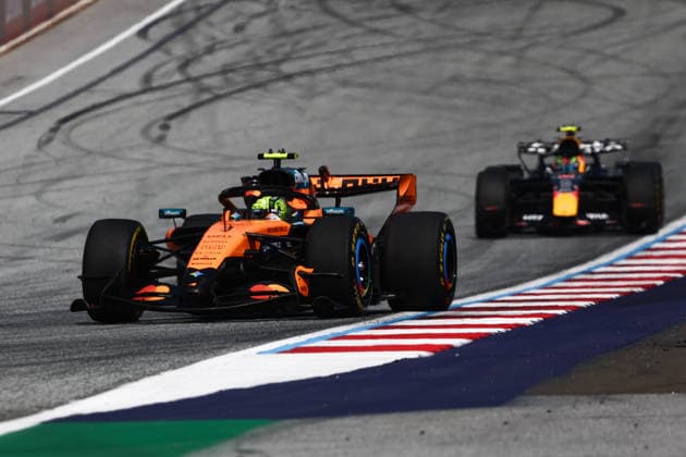 F1 Austrian Grand Prix 2026 Lando Norris of McLaren and Isack Hadjar of Racing Bulls during the Formula 1 Austrian Grand Prix at Red Bull Ring in Spielberg, Austria on June 28, 2026. Spielberg Austria  Copyright: xJakubxPorzyckix originalFilename:porzycki-f1austri260628_npKGB.jpg