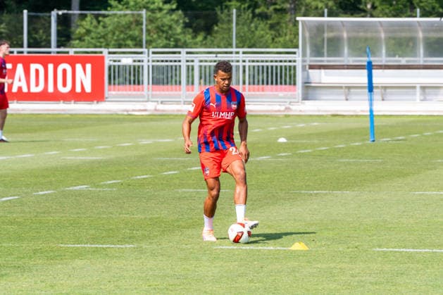 Marcel Costly (FC Heidenheim, 24), 1.FC Heidenheim, Trainingsauftakt, Fußball, 2. Bundesliga, Saison 2026 2027, 28.06.2026, 1.FC Heidenheim, Trikotvorstellung, Fußball, 2. Bundesliga, Saison 2026 2027, 28.06.2026 Heidenheim *** Marcel Costly, FC Heidenheim, 24, 1 FC Heidenheim, Start of Training, Soccer, 2. Bundesliga, 2026–2027 Season, June 28, 2026, 1 FC Heidenheim, jersey unveiling, soccer, 2. Bundesliga, 2026–2027 season, June 28, 2026, Heidenheim Copyright: xEibner-Pressefoto MaxxVogelx EP_MVL