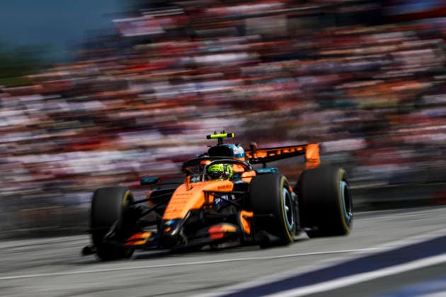 F1 - AUSTRIAN GRAND PRIX 2026 01 NORRIS Lando (gbr), McLaren F1 Team MCL40, action during the Formula 1 Austrian Grand Prix 2026, 8th round of the 2026 Formula One World Championship, WM, Weltmeisterschaft from June 26 to 28, 2026 on the Red Bull Ring, in Spielberg, Austria - SpielbergAustria  Copyright: xANTONINxVINCENTx