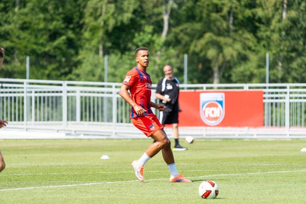 Marcel Costly (FC Heidenheim, 24), 1.FC Heidenheim, Trainingsauftakt, Fußball, 2. Bundesliga, Saison 2026 2027, 28.06.2026, 1.FC Heidenheim, Trikotvorstellung, Fußball, 2. Bundesliga, Saison 2026 2027, 28.06.2026 Heidenheim *** Marcel Costly, FC Heidenheim, 24, 1 FC Heidenheim, start of training, soccer, 2. Bundesliga, 2026–2027 season, June 28, 2026, 1 FC Heidenheim, jersey unveiling, soccer, 2. Bundesliga, 2026–2027 season, June 28, 2026, Heidenheim Copyright: xEibner-Pressefoto MaxxVogelx EP_MVL