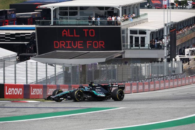 28.06.2026, Red Bull Ring, Spielberg, Formel 1 Großer Preis von Österreich 2026 , im Bild George Russell (GBR), Mercedes-AMG Petronas Formula One Team (Photo by Alessandro Martellotta Hasan Bratic DeFodi Images) - *** June 28, 2026, Red Bull Ring, Spielberg, 2026 Formula 1 Austrian Grand Prix; pictured: George Russell (GBR), Mercedes AMG Petronas Formula One Team. Photo by Alessandro Martellotta, Hasan Bratic, DeFodi Images