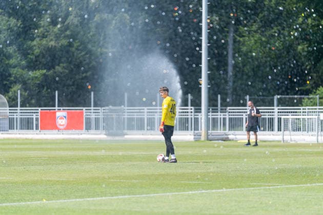 Felix Mark (FC Heidenheim, 40), 1.FC Heidenheim, Trainingsauftakt, Fußball, 2. Bundesliga, Saison 2026 2027, 28.06.2026, 1.FC Heidenheim, Trikotvorstellung, Fußball, 2. Bundesliga, Saison 2026 2027, 28.06.2026 Heidenheim *** Felix Mark, FC Heidenheim, 40, 1 FC Heidenheim, start of training, soccer, 2. Bundesliga, 2026–2027 season, June 28, 2026, 1 FC Heidenheim, jersey unveiling, soccer, 2. Bundesliga, 2026–2027 season, June 28, 2026, Heidenheim Copyright: xEibner-Pressefoto MaxxVogelx EP_MVL