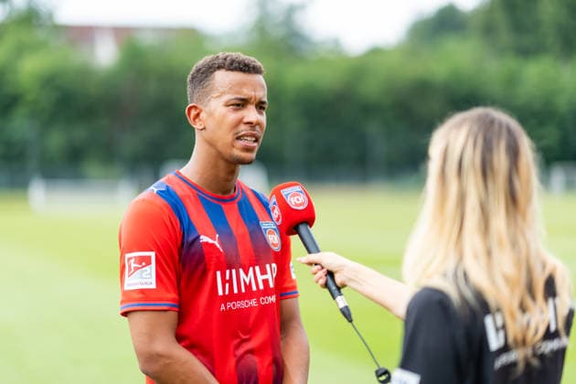 Marcel Costly (FC Heidenheim, 24), 1.FC Heidenheim, Trainingsauftakt, Fußball, 2. Bundesliga, Saison 2026 2027, 28.06.2026, 1.FC Heidenheim, Trikotvorstellung, Fußball, 2. Bundesliga, Saison 2026 2027, 28.06.2026 Heidenheim *** Marcel Costly, FC Heidenheim, 24, 1 FC Heidenheim, start of training, soccer, 2. Bundesliga, 2026–2027 season, June 28, 2026, 1 FC Heidenheim, jersey unveiling, soccer, 2. Bundesliga, 2026–2027 season, June 28, 2026, Heidenheim Copyright: xEibner-Pressefoto MaxxVogelx EP_MVL