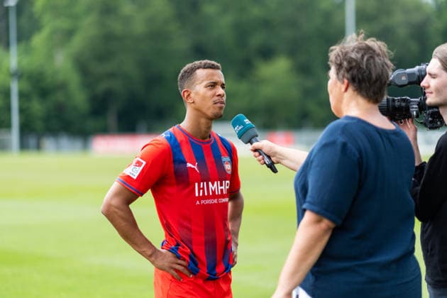 Marcel Costly (FC Heidenheim, 24), 1.FC Heidenheim, Trainingsauftakt, Fußball, 2. Bundesliga, Saison 2026 2027, 28.06.2026, 1.FC Heidenheim, Trikotvorstellung, Fußball, 2. Bundesliga, Saison 2026 2027, 28.06.2026 Heidenheim *** Marcel Costly, FC Heidenheim, 24, 1 FC Heidenheim, start of training, soccer, 2. Bundesliga, 2026–2027 season, June 28, 2026, 1 FC Heidenheim, jersey unveiling, soccer, 2. Bundesliga, 2026–2027 season, June 28, 2026, Heidenheim Copyright: xEibner-Pressefoto MaxxVogelx EP_MVL