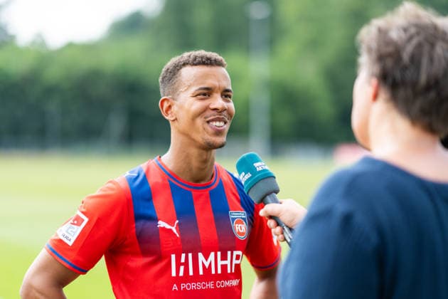 Marcel Costly (FC Heidenheim, 24), 1.FC Heidenheim, Trainingsauftakt, Fußball, 2. Bundesliga, Saison 2026 2027, 28.06.2026, 1.FC Heidenheim, Trikotvorstellung, Fußball, 2. Bundesliga, Saison 2026 2027, 28.06.2026 Heidenheim *** Marcel Costly, FC Heidenheim, 24, 1 FC Heidenheim, start of training, soccer, 2. Bundesliga, 2026–2027 season, June 28, 2026, 1 FC Heidenheim, jersey unveiling, soccer, 2. Bundesliga, 2026–2027 season, June 28, 2026, Heidenheim Copyright: xEibner-Pressefoto MaxxVogelx EP_MVL