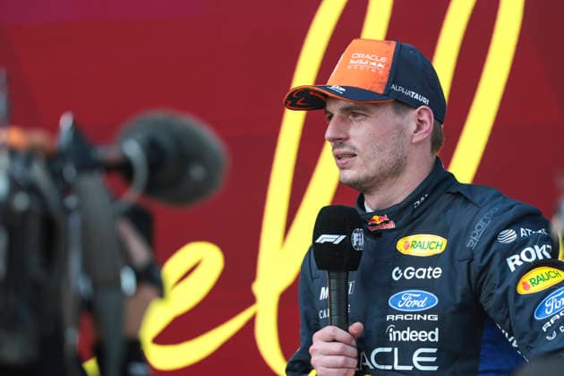 MOTORSPORTS, FORMULA 1 - GP of Austria 2026 SPIELBERG,AUSTRIA,28.JUN.26 - MOTORSPORTS, FORMULA 1 - Grand Prix of Austria, Red Bull Ring. Image shows Max Verstappen (NED Red Bull Racing) during an interview.  GEPAxpictures xMatthiasxTrinkl