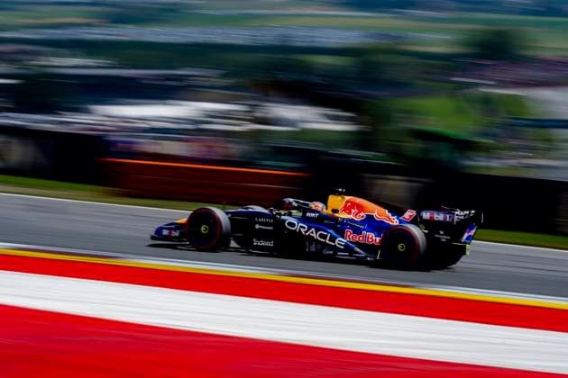 SPIELBERG - Formula 1 driver Max Verstappen of Oracle Red Bull Racing during the Formula 1 Austria at the Red Bull Ring on June 28, 2026 in Spielberg, Austria. (Photo by DeFodi Images) - *** SPIELBERG Formula 1 driver Max Verstappen of Oracle Red Bull Racing during the Formula 1 Austrian Grand Prix at the Red Bull Ring on June 28, 2026, in Spielberg, Austria. Photo by DeFodi Images