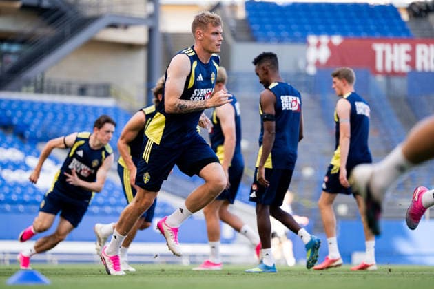 260628 Eric Smith of the Swedish national football team at a training session during day 18 of the FIFA World Cup, WM, Weltmeisterschaft, Fussball 2026 on June 28, 2026 in Dallas. Photo: Petter Arvidson BILDBYRAN kod PA PA1263 fotboll football soccer fotball vm fotbolls-vm fotball-vm fotbolls-vm 2026 fifa world cup 2026 träning practice training sverige sweden sverige a day 18 bbeng *** June 28, 2026: Eric Smith of the Swedish national soccer team at a training session on day 18 of the 2026 FIFA World Cup on June 28, 2026 in Dallas. Photo by Petter Arvidson, BILDBYRAN. Code: PA PA1263. soccer, football, fotball, World Cup, FIFA World Cup 2026, training, Sweden, Sweden A, day 18 bbeng  Copyright: PETTERxARVIDSON BB260628PA022