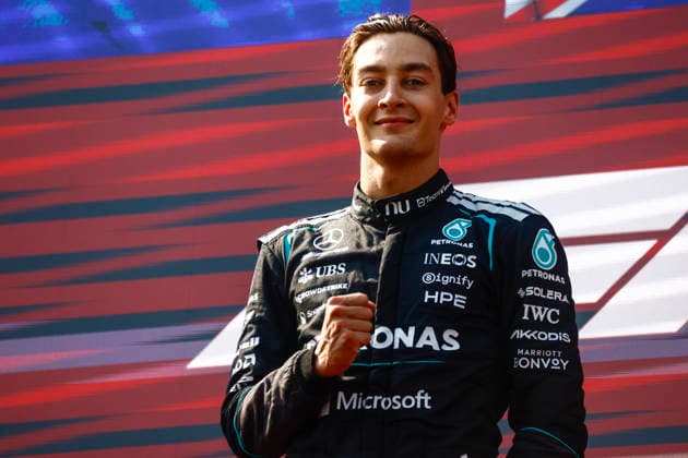 Formula 1 Lenovo Austrian Grand Prix 2026. Race Winner George Russell (GBR), Mercedes-AMG Petronas F1 Team, F1 W17 during Formula 1 Lenovo Austrian Grand Prix 2026. on June 28., 2026 in Red Bull Ring, Spielberg, Austria Zsombor Toth Spielberg Red bull Ring Styria Austria