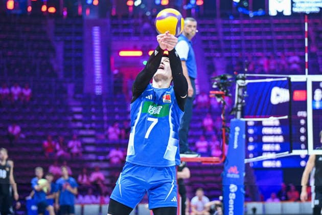 Gliwice 28.06.2026. Volleyball Men s Volleyball Nations League season 2026 match between China and Germany in Gliwice, Poland. --- Siatkowka Liga Narodow sezon 2026 mecz: Chiny - Niemcy. Persons shown: Tianyue Li Fot. Antoni Dec Arena Akcji NEWSPIX.PL --- newspix.pl 