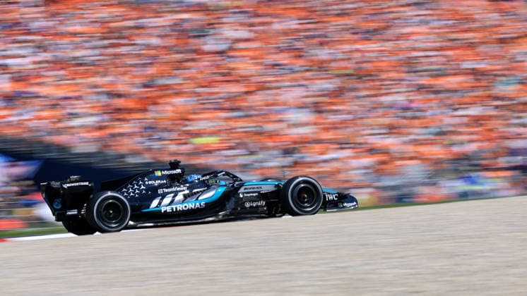 MOTORSPORTS, FORMULA 1 - GP of Austria 2026 SPIELBERG,AUSTRIA,28.JUN.26 - MOTORSPORTS, FORMULA 1 - Grand Prix of Austria, Red Bull Ring. Image shows George Russell (GBR Mercedes).  GEPAxpictures xMarioxBuehner-Weinrauch