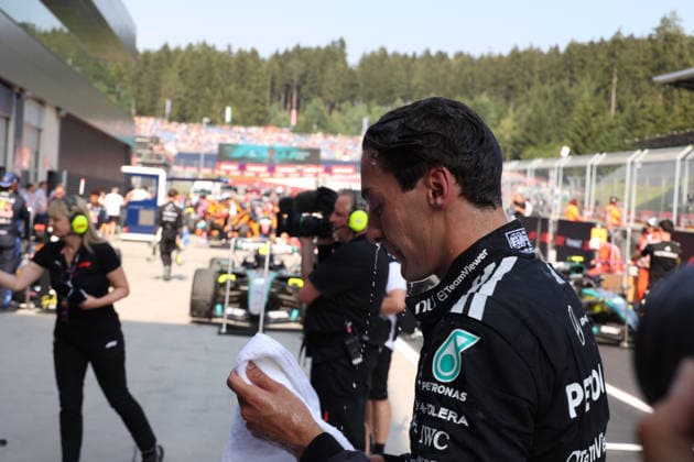 28.06.2026, Red Bull Ring, Spielberg, Formel 1 Großer Preis von Österreich 2026 , im Bild Sieger George Russell (GBR), Mercedes-AMG Petronas Formula One Team (Photo by Alessandro Martellotta Hasan Bratic DeFodi Images) - *** June 28, 2026, Red Bull Ring, Spielberg, 2026 Formula 1 Austrian Grand Prix; pictured: winner George Russell (GBR), Mercedes AMG Petronas Formula One Team. Photo by Alessandro Martellotta, Hasan Bratic, DeFodi Images