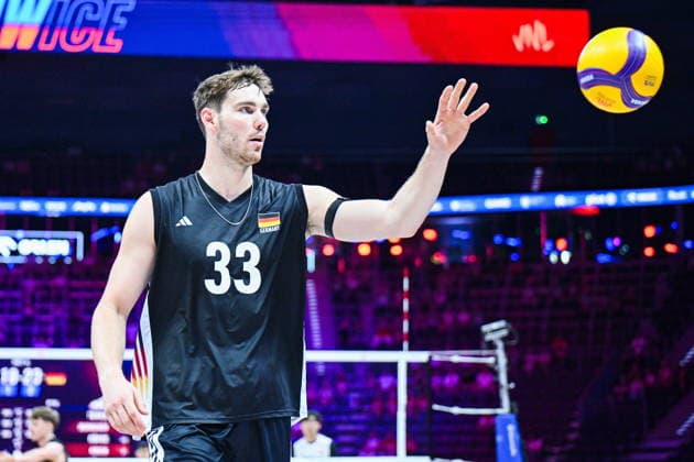 Gliwice 28.06.2026. Volleyball Men s Volleyball Nations League season 2026 match between China and Germany in Gliwice, Poland. --- Siatkowka Liga Narodow sezon 2026 mecz: Chiny - Niemcy. Persons shown: Simon Torwie Fot. Antoni Dec Arena Akcji NEWSPIX.PL --- newspix.pl 