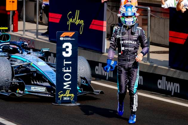 SPIELBERG - Formula 1 driver Kimi Antonelli of Mercedes AMG-Petronas Formula One Team finished third at the Formula 1 Austria at the Red Bull Ring on June 28, 2026 in Spielberg, Austria. (Photo by DeFodi Images) - *** SPIELBERG Formula 1 driver Kimi Antonelli of the Mercedes AMG Petronas Formula One Team finished third at the Formula 1 Austrian Grand Prix at the Red Bull Ring on June 28, 2026, in Spielberg, Austria. Photo by DeFodi Images