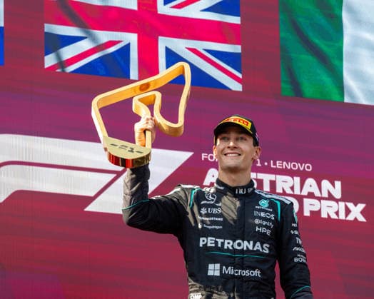 MOTORSPORTS, FORMULA 1 - GP of Austria 2026 SPIELBERG,AUSTRIA,28.JUN.26 - MOTORSPORTS, FORMULA 1 - Grand Prix of Austria, Red Bull Ring. Image shows George Russell (GBR Mercedes).  GEPAxpictures xGabrielxLopez