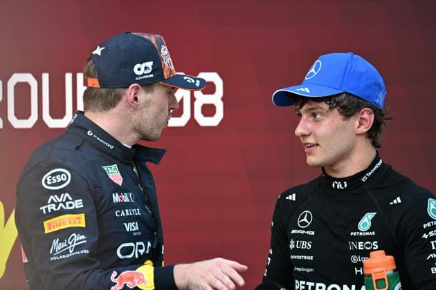 Max Verstappen 3, Oracle Red Bull Racing, Andrea Kimi Antonelli 12, Mercedes-AMG Petronas F1 Team, Siegerehrung,Rennen, Grosser Preis von Oesterreich, Motorsport, Herren, Formel 1, 28.06.2026 Spielberg Steiermark Austria *** Max Verstappen 3, Oracle Red Bull Racing, Andrea Kimi Antonelli 12, Mercedes AMG Petronas F1 Team, Award Ceremony, Race, Austrian Grand Prix, Motorsports, Men, Formula 1, June 28, 2026, Spielberg, Styria, Austria Copyright: xkolbert-press MartinxWdziecznyx