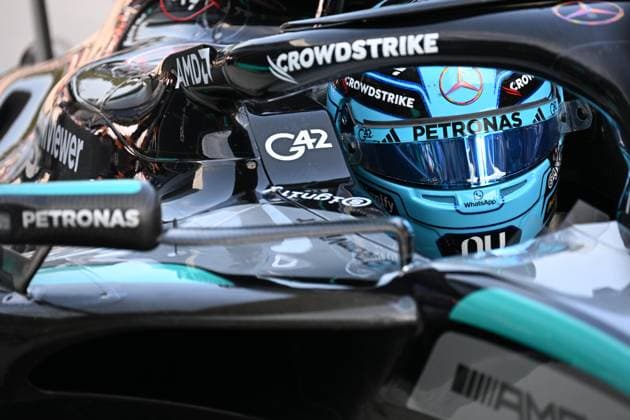 George Russell 63, Mercedes-AMG Petronas F1 Team, Siegerehrung,Rennen, Grosser Preis von Oesterreich, Motorsport, Herren, Formel 1, 28.06.2026 Spielberg Steiermark Austria *** George Russell 63, Mercedes AMG Petronas F1 Team, Podium Ceremony, Race, Austrian Grand Prix, Motorsports, Men, Formula 1, June 28, 2026, Spielberg, Styria, Austria Copyright: xkolbert-press MartinxWdziecznyx