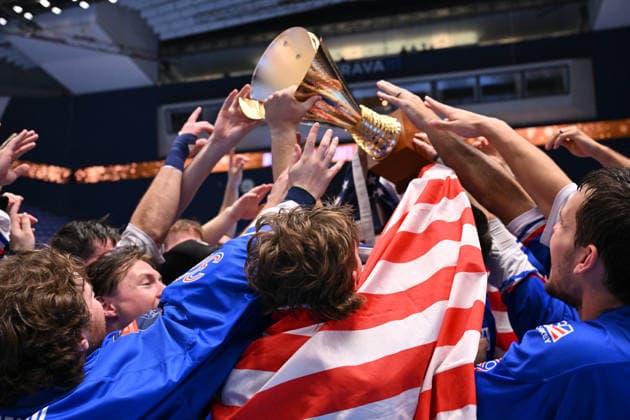 The Men s World Ball Hockey Championship Final: Czech Republic vs. USA, Ostravar Arena, Ostrava, June 28, 2026. The USA was the winning team. (CTKxPhoto JaroslavxOzana) CTKPhotoP2026062805667  CTKPhotoP2026062805667
