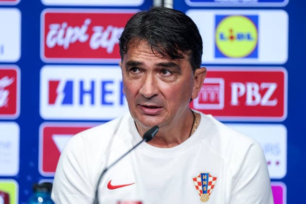 Croatia press conference, PK, Pressekonferenz - FIFA World Cup, WM, Weltmeisterschaft, Fussball 2026 Head Coach of Croatia Zlatko Dalic speaks on a press conference of Croatian national football team at training centre at Episcopal High School on June 28, 2026 in Alexandria, Virginia.  IgorxKralj PIXSELL