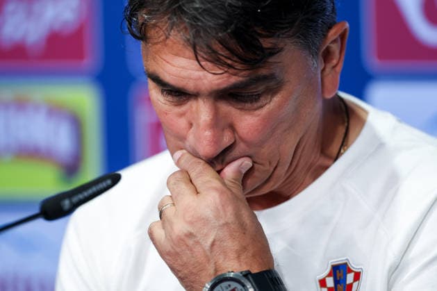Croatia press conference, PK, Pressekonferenz - FIFA World Cup, WM, Weltmeisterschaft, Fussball 2026 Head Coach of Croatia Zlatko Dalic speaks on a press conference of Croatian national football team at training centre at Episcopal High School on June 28, 2026 in Alexandria, Virginia.  IgorxKralj PIXSELL