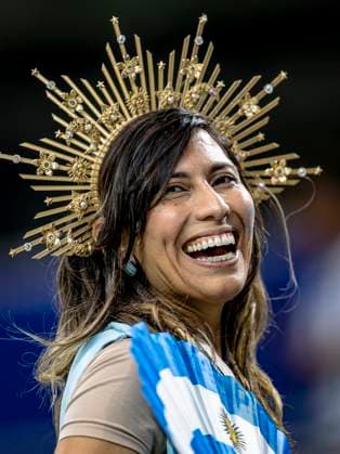 DALLAS - supporter of Argentina during the 2026 World Cup at AT&T Stadium on June 27, 2026, in Dallas, United States. (Photo by Stefan Koops EYE4IMAGES DeFodi Images) - *** A DALLAS supporter of Argentina during the 2026 World Cup at AT&T Stadium on June 27, 2026, in Dallas, United States. Photo by Stefan Koops, EYE4IMAGES, DeFodi Images