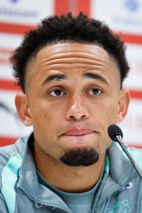 FIFA World Cup, WM, Weltmeisterschaft, Fussball 2026 - Switzerland press conference, PK, Pressekonferenz Switzerland s Noah Okafor attends a press conference of the Swiss national soccer team at the SDJA in San Diego, California, USA, 28 June 2026. San Diego United States  Copyright: xPETERxKLAUNZERx