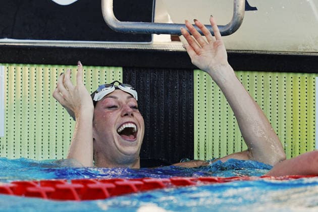 Gretchen Walsh from USA sets the world record in the 50m freestyle at the 62 th Trofeo Settecolli at Foro Italico in Rome, Italy Sunday, June 28, 2026. - swimming .  Copyright: xGianxMattiaxD Alberto LaPressex