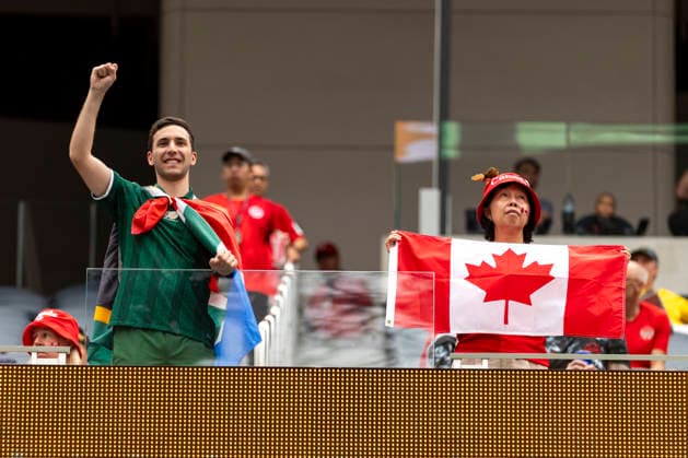 June 28, 2026, Los Angeles, California, USA: Fans are seen before the FIFA World Cup, WM, Weltmeisterschaft, Fussball Round of 32 soccer match between Canada and South Africa in Inglewood, Calif., Sunday, June 28, 2026. Los Angeles USA - ZUMAc68_ 20260628_zaf_c68_016 Copyright: xRingoxChiux