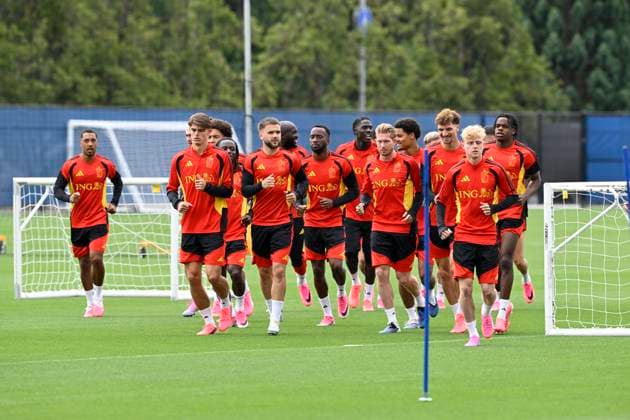 Belgian national football team - FIFA World Cup, WM, Weltmeisterschaft, Fussball 2026 - media activities 28 06 2026 RENTON, UNITED STATES OF AMERICA - JUNE 28 : Belgian Team pictured during a training session of the Belgian national football team during the FIFA World Cup 2026 on June 28, 2026 in Renton, United States of America, 28 06 2026 Renton United States of America  Copyright: xNicoxVereeckenx