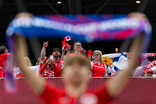 June 28, 2026, Los Angeles, California, USA: Fans are seen before the FIFA World Cup, WM, Weltmeisterschaft, Fussball Round of 32 soccer match between Canada and South Africa in Inglewood, Calif., Sunday, June 28, 2026. World Cup 2026: Canada Vs South Africa  - ZUMAc68_ 20260628_zaf_c68_015 Copyright: xRingoxChiux