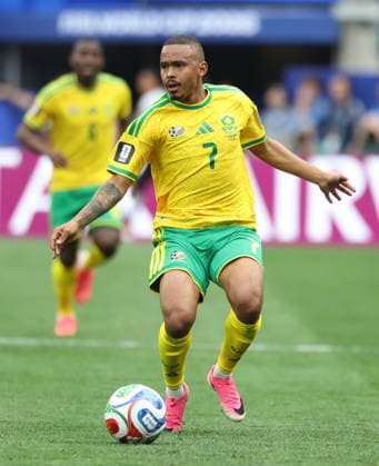 RECORD DATE NOT STATED FIFA World Cup, WM, Weltmeisterschaft, Fussball 2026 - Round of 32 - South Africa vs Canada Oswin Appollis of South Africa in action during the FIFA World Cup 2026 Round of 32 match South Africa against Canada, in Los Angeles, USA, 28 June 2026. LOS ANGELES United States  Copyright: xCHRISTOPERxTORRESx