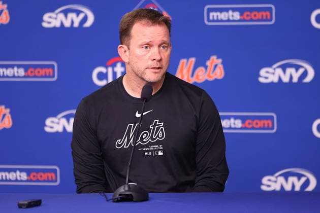 MLB, Baseball Herren, USA New York Mets Press Conferences New York Mets manager Andy Green speaks to the media during a press conference, PK, Pressekonferenz on Opening Day at Citi Field in Corona, New York, on June 28, 2026. Flushing United States  Copyright: xGordonxDonovanx originalFilename:donovan-mlbphila260628_npaOF.jpg