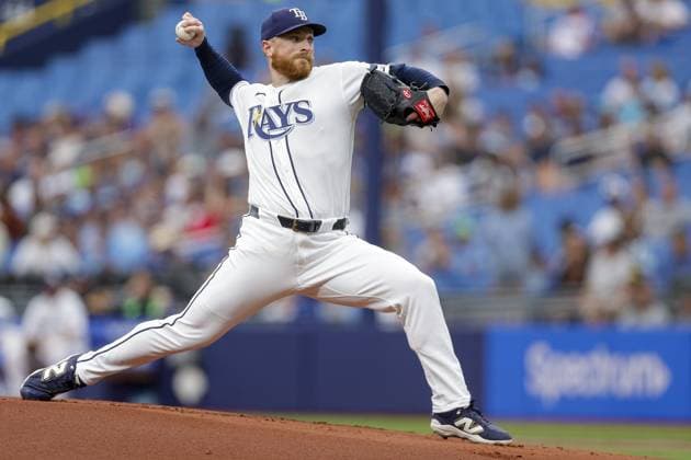 June 28, 2026, St. Petersburg, Florida, USA: Tampa Bay Rays pitcher Drew Rasmussen (57) pitches against the Arizona Diamondbacks during the first inning on Sunday, June 28, 2026 in St. Petersburg. St. Petersburg USA - ZUMAs70_ 0860238213st Copyright: xLuisxSantanax