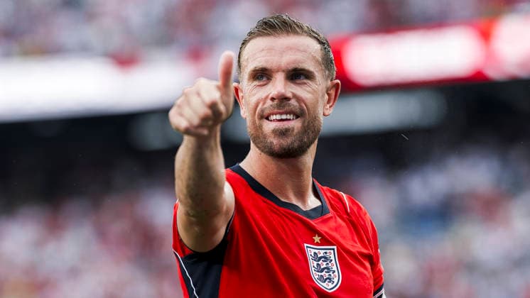 Panama v England - FIFA World Cup, WM, Weltmeisterschaft, Fussball 2026 Jordan Henderson of England gestures at the end of the FIFA World Cup 2026 Group L football match between Panama and England. England won 2-0 over Panama. East Rutherford United States Copyright: xNicolòxCampox