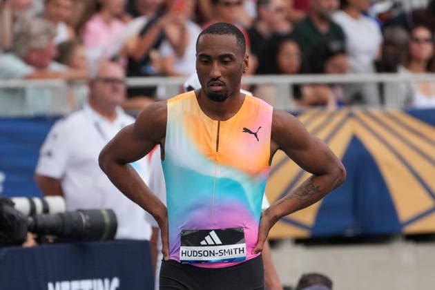 June 28, 2026, Paris, Å½Le-De-France, France: Matthew Hudson-Smith of Great Britain awaits the start of the men s 400m final during the Wanda Diamond League Meeting de Paris at Stade Charlo ty. Paris France - ZUMAh209 20260628_zsp_h209_010 Copyright: xAlixHabibx