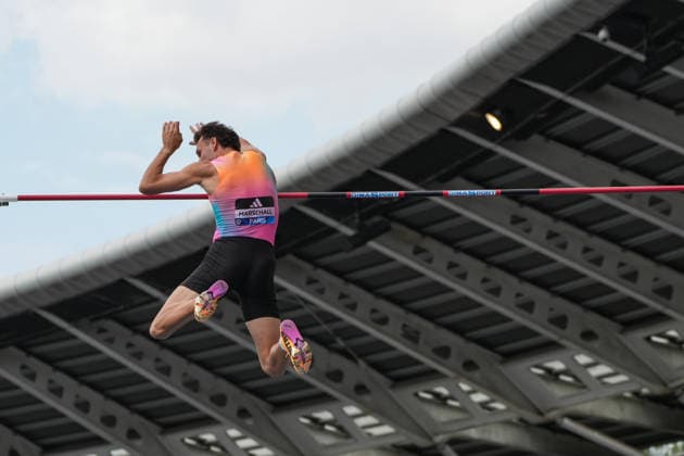 June 28, 2026, Paris, Å½Le-De-France, France: Kurtis Marschall of Australia clears the bar during the men s pole vault final at the Wanda Diamond League Meeting de Paris at Stade Charlo ty. Paris France - ZUMAh209 20260628_zsp_h209_011 Copyright: xAlixHabibx