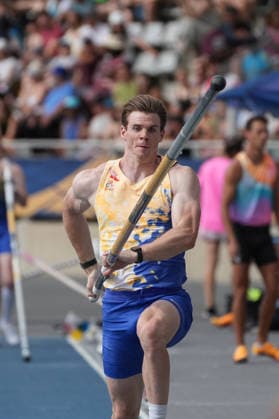 June 28, 2026, Paris, Å½Le-De-France, France: Christopher Nilsen of the United States runs down the runway during the men s pole vault final at the Wanda Diamond League Meeting de Paris at Stade Charlo ty. Paris France - ZUMAh209 20260628_zsp_h209_016 Copyright: xAlixHabibx